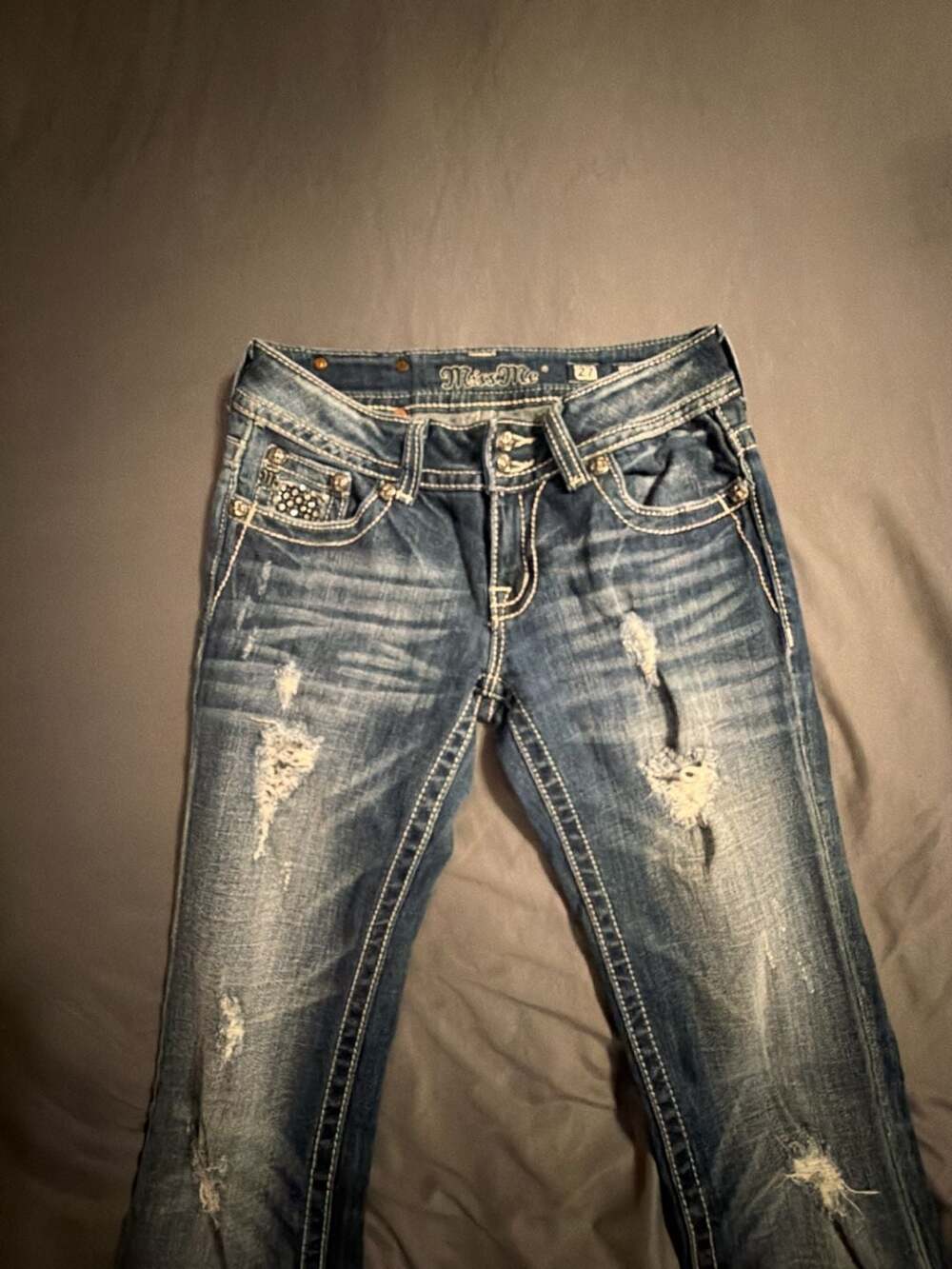 Miss Me JE5002TRX Straight Leg Jeans Size 27